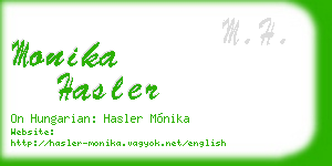 monika hasler business card